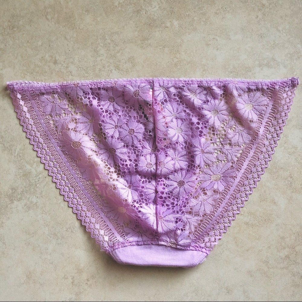 Victoria Secret Lilac Shine Cotton Panties LOT M - Picture 6 of 11